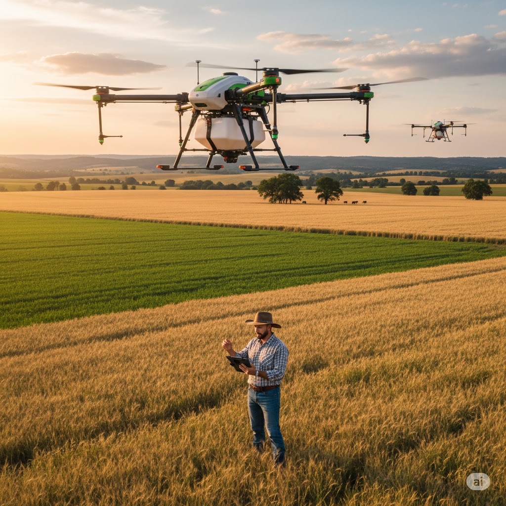 dron, ganaderia de precision, monitoreo de pastos, agroventasvenezuela.